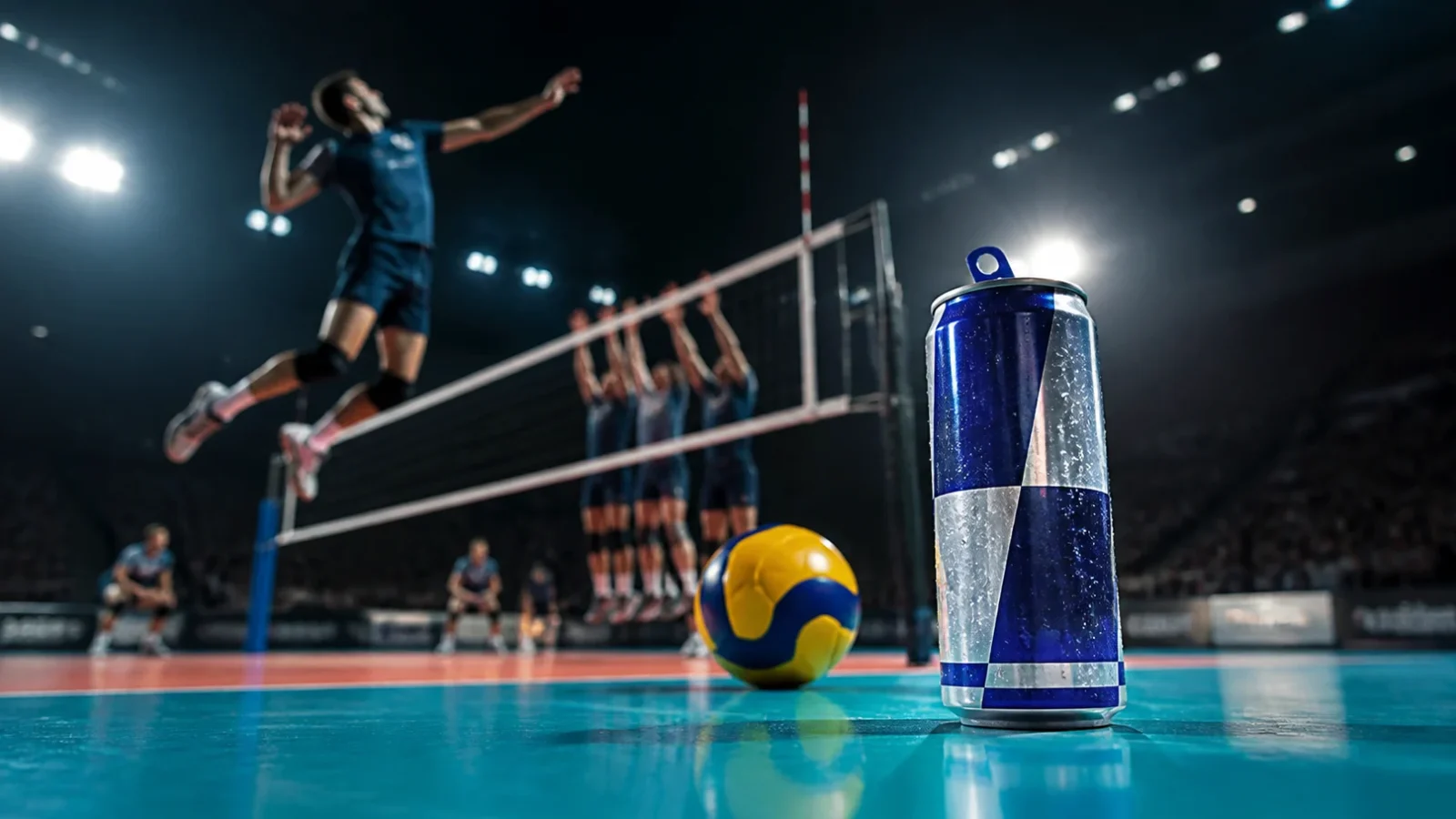 Efecto de Red Bull en fuerza, potencia y salto en voleibolistas
